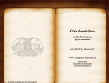 Tablet Screenshot of merchantsrow.org